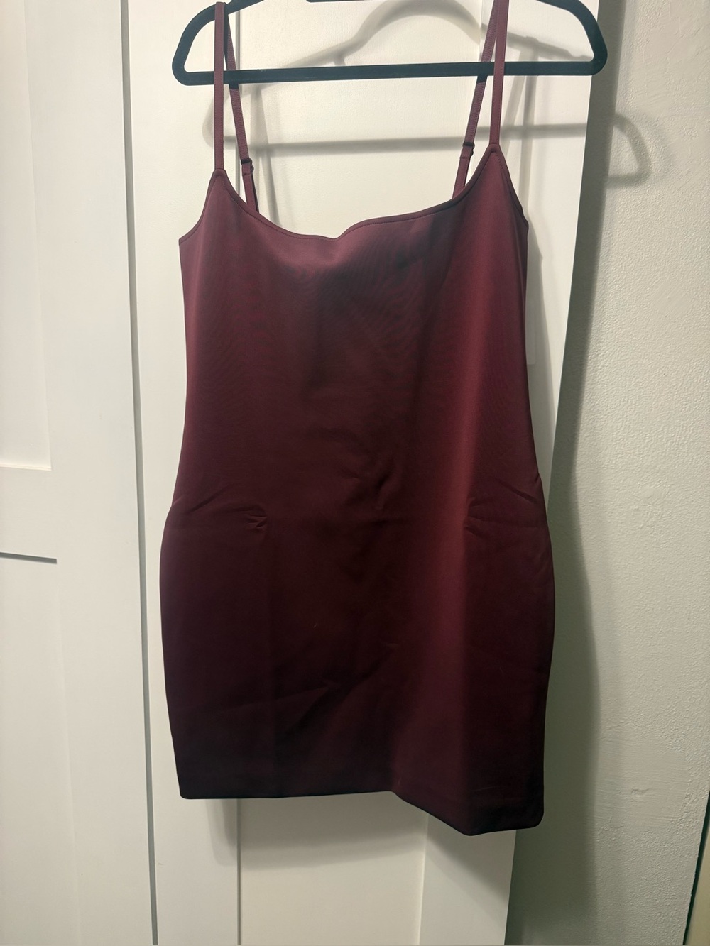 Slim Slip Dress in Deep Wine Burgundy,  Good American,  2X large